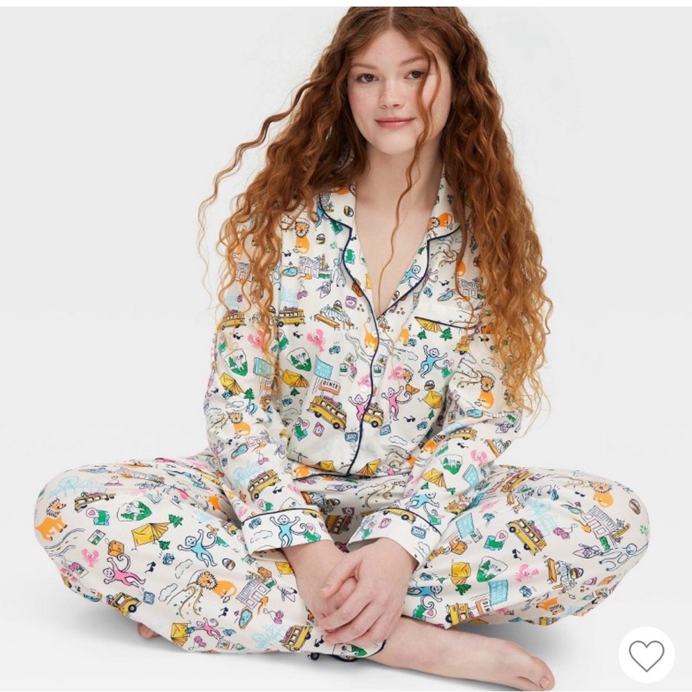 Roller Rabbit Women’s 💙 Roadtrip Long Sleeves and Pants Size Small NWT 💛